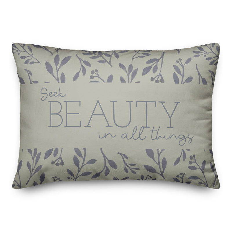  Polyester/Polyester Blend Lumbar Rectangular Pillow Cover & Insert