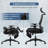 Makenzie Ergonomic Office chair with Adjustable Armrest and Foldable Backrest,minimal assembly-809518339