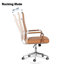 Chaise de bureau ergonomique pivotante en cuir Amaiia-1534283776