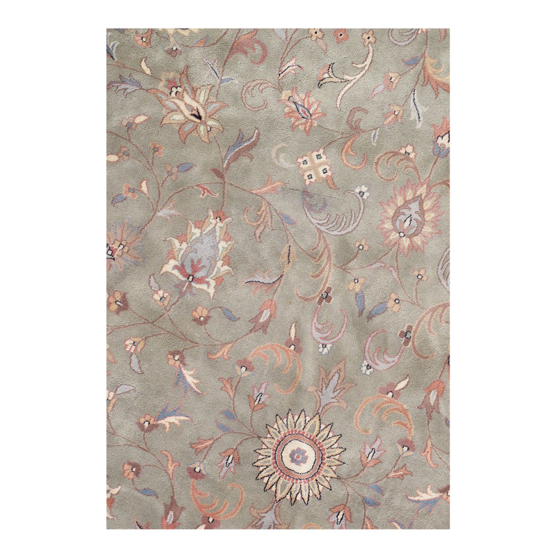 One-of-a-Kind Round 16' X 16' New Age Round Wool Area Rug in Gray/Beige/Brown