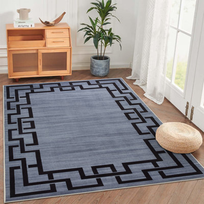 Asilee Abstract Machine Printed Area Rug