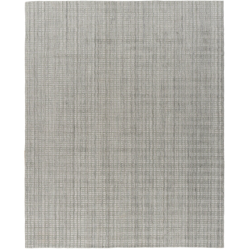 Tapis intérieur / extérieur tartan vert tissé à la main 8 pi x 10 pi