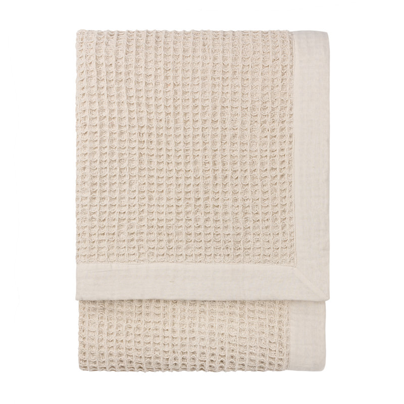 Canopy Waffle Throw Blanket, Natural