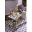 Violet Check Wine Glass