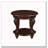22'' Retro Round End Table-1579385098