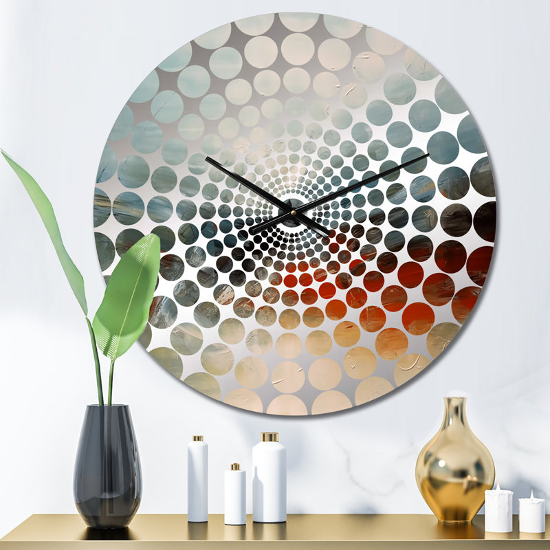 Maegann - Horloge murale peinture abstraite, Petit