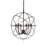 6 - Light Dimmable Globe Chandelier