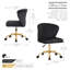 Benzonia Velvet Office Chair-1370408744