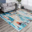 Abstract Area Rug in Blue-692363421