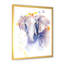 Portrait d'un éléphant en fleurs - Peinture sur toile-59708316-59708319