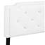 Lit double blanc avec effet apaisant - l 57 po x P 81 po x H 47 po, atmosphère relaxante, taille douillette pour chambre à coucher apaisante 47 po x H 57 po,