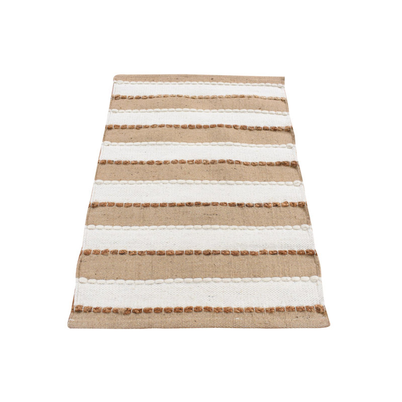 2'x3' Brown 100% Wool Hand Woven Flat Weave Pile Mat Rug 130471F6DBCE4E21BA910948CECD72A4