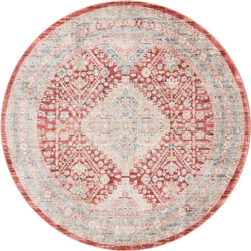 Gabbs Oriental Indoor Rug, Round 4'