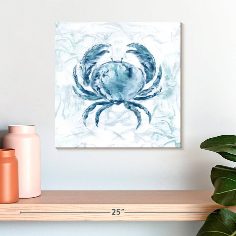 Brampt Blue Marble Coast Crab, 16" H x 16" W