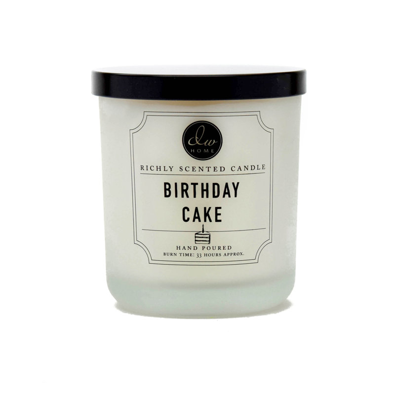 Birthday Cake Scented Jar Candle, 4" H x 3.75" W x 3.75" D, 1