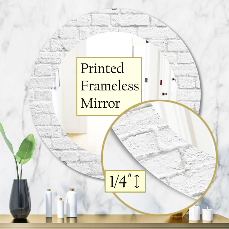 Miroir mural en pierre, H 31,5 po x l po