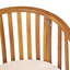 Chaise de salle à manger en bois avec coussin imperméable Classy - Transformez votre espace extérieur - Idéal pour une utilisation