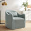 Fauteuil d'appoint rayé bleu spa Gaddis