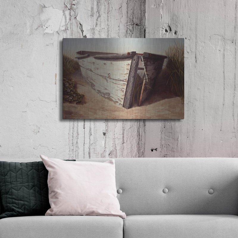 "Bateau blanc II" par Karl Soderlund, H 24 po x l 36 po