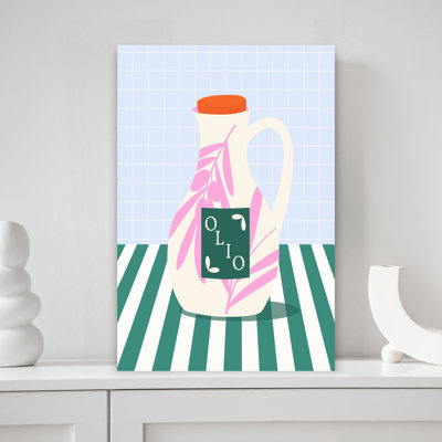 Art mural moderne Olio Olive Pitcher