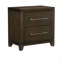 Table de chevet 1 pièce de style contemporain avec 2 tiroirs en bois au look moderne
