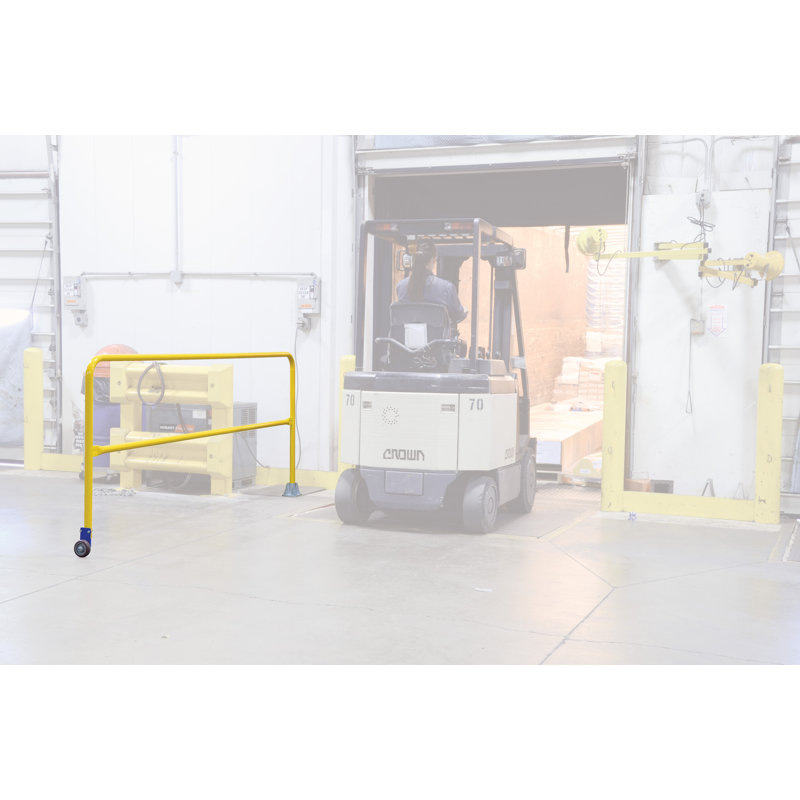 BARRIÈRE DE SÉCURITÉ DOCK SAFETY, 46.25" H x 6.5" W x 136.063" D