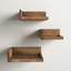 Vincenzo 3 Piece Square Solid Wood Corner Shelf