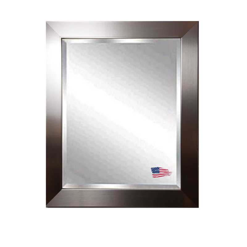 Flat Wall Mirror, 34" H x 22" W