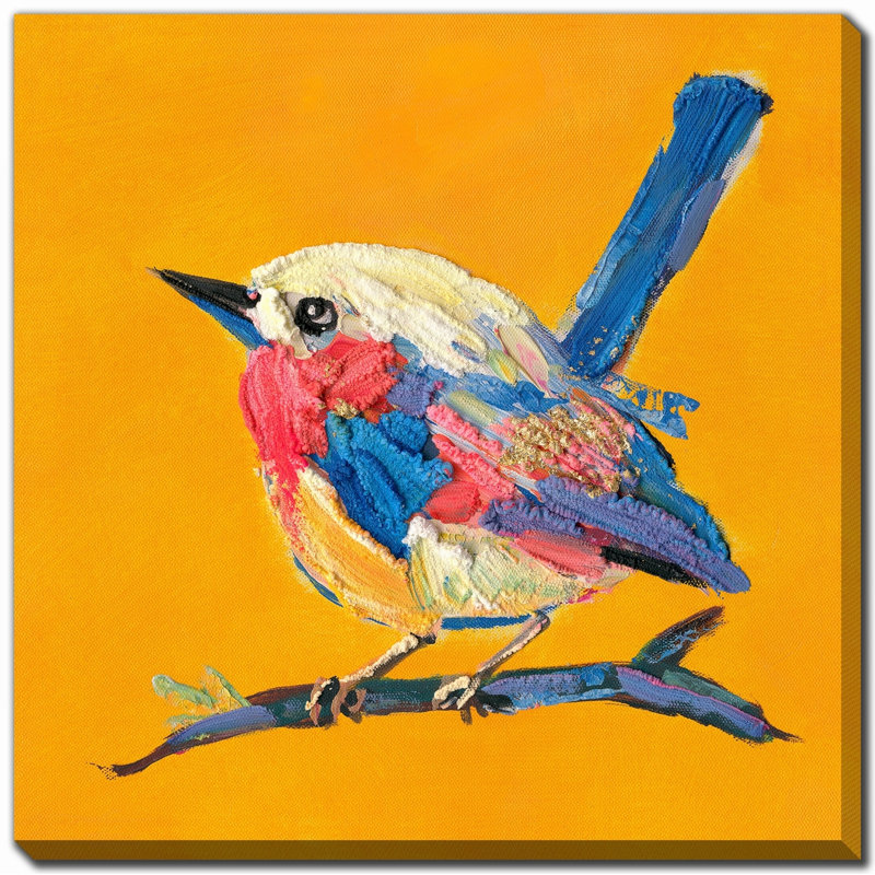 «Bold Plumage II», art mural sur toile