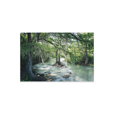 Comal River Gruene Texas, reproduction de photo sur verre acrylique