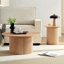 Table basse 31,49 pouces, design Mid-Century moderne, finition chêne