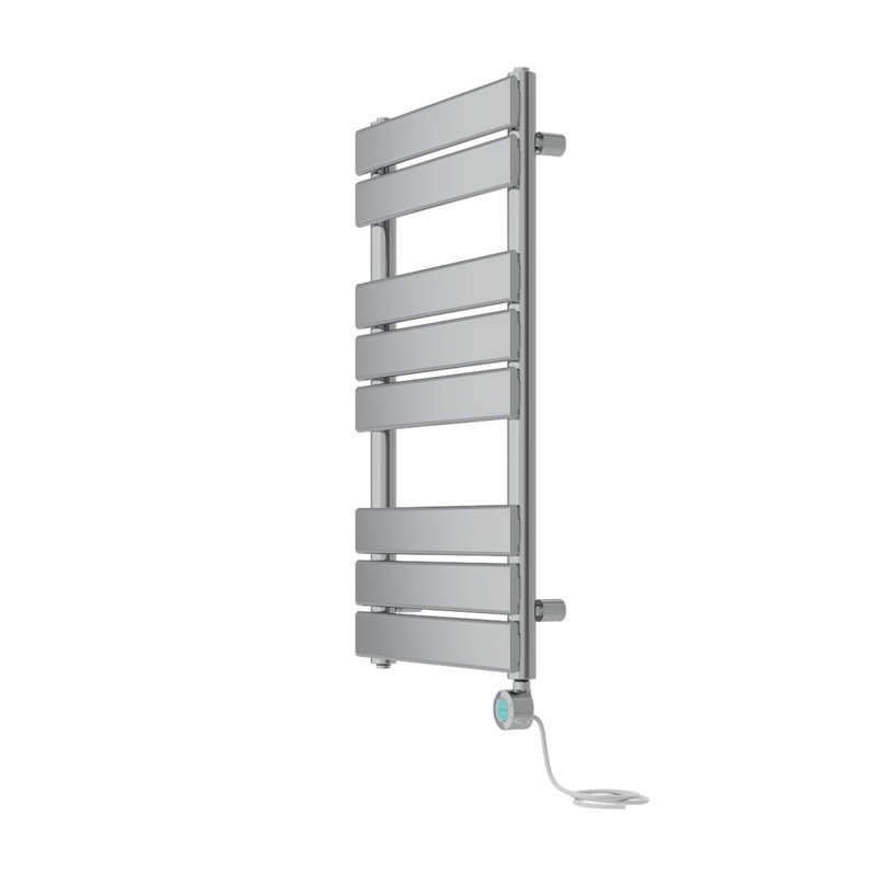 Flat Panel Towel Rail Heated Towel Rails, Chrome, 80cm H x 45cm W x 6.2cm D