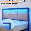 Base de lit plateforme en rotin Bundeena avec tête de lit avec support en lattes d'acier robuste, aucun sommier requis-2104603731-2127670220