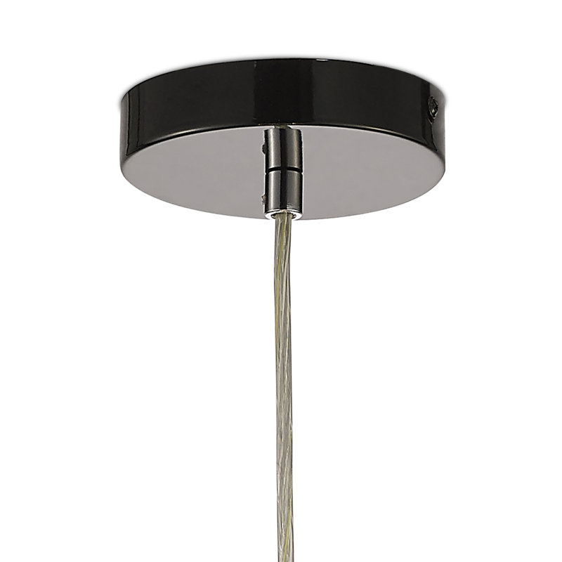 Pershing 6 - Light Geometric Pendant, Black