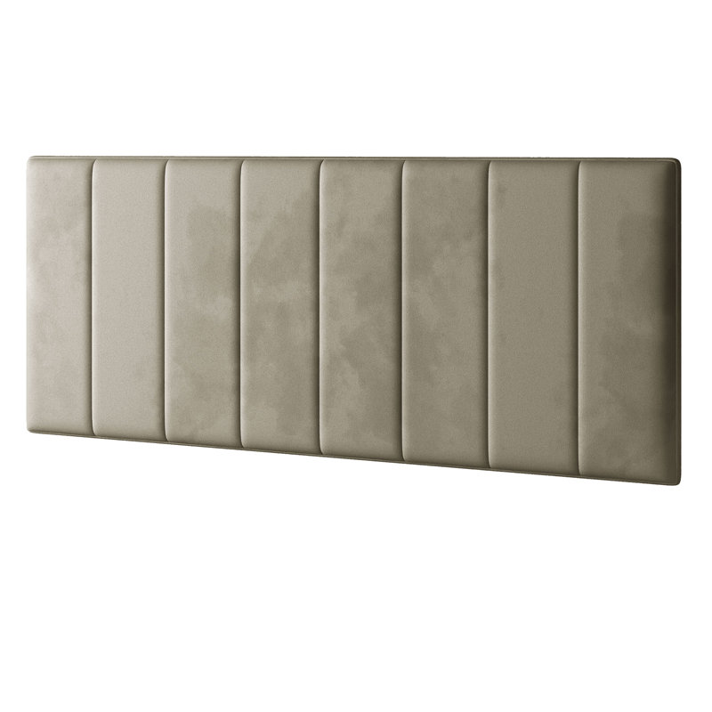 Hedley Upholstered Headboard, Double (4'6), Coffee