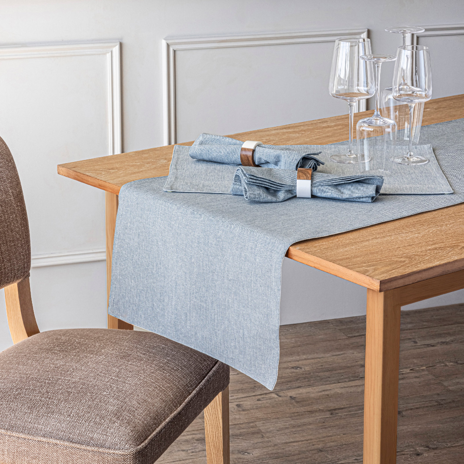 100% Linen Napkin, Blue