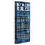 «Beach Rules», panneau de motif de planches bleues, motifs de motivation, art mural par Stephanie Workman Marrott-105778328-105778329
