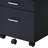 Black & Chrome Finish Cabinet
