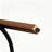 Set of 2 Mid-Century Modern Swivel Bar Stool with Cane Back, Walnut Wood Frame and 360° Swivel Seat-14891187-14891197