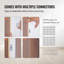 Panneaux de lattes en bois 8 pièces 96 x 6 pouces pour mur moderne-111626072