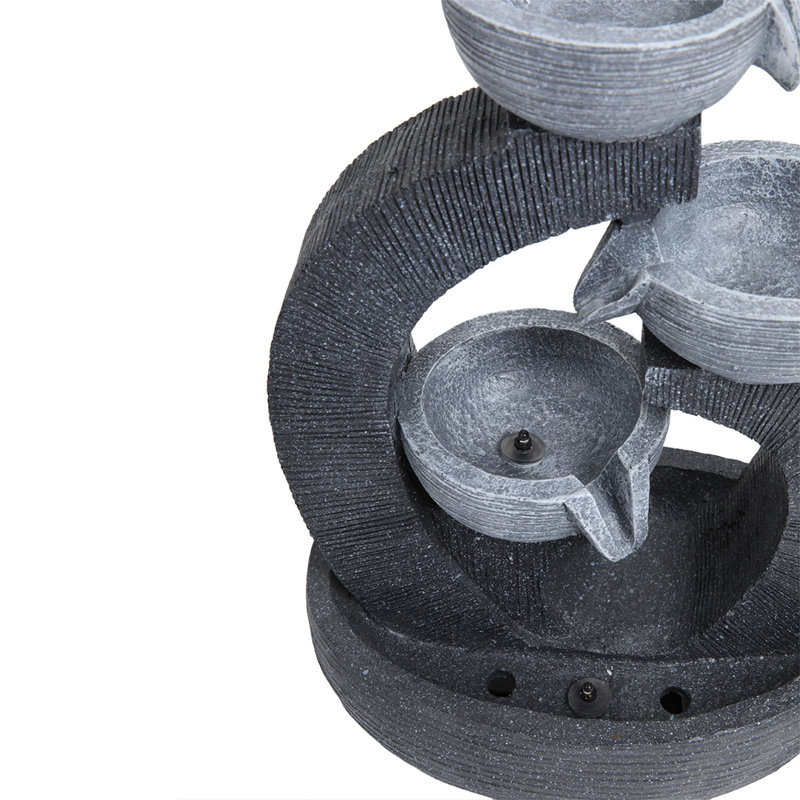 Weather Resistant Floor Fountain with Light