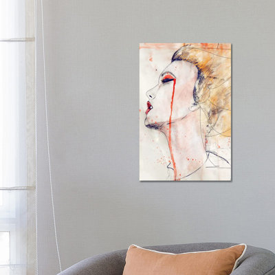 Orange Velvet by Leigh Viner - Painting on Canvas