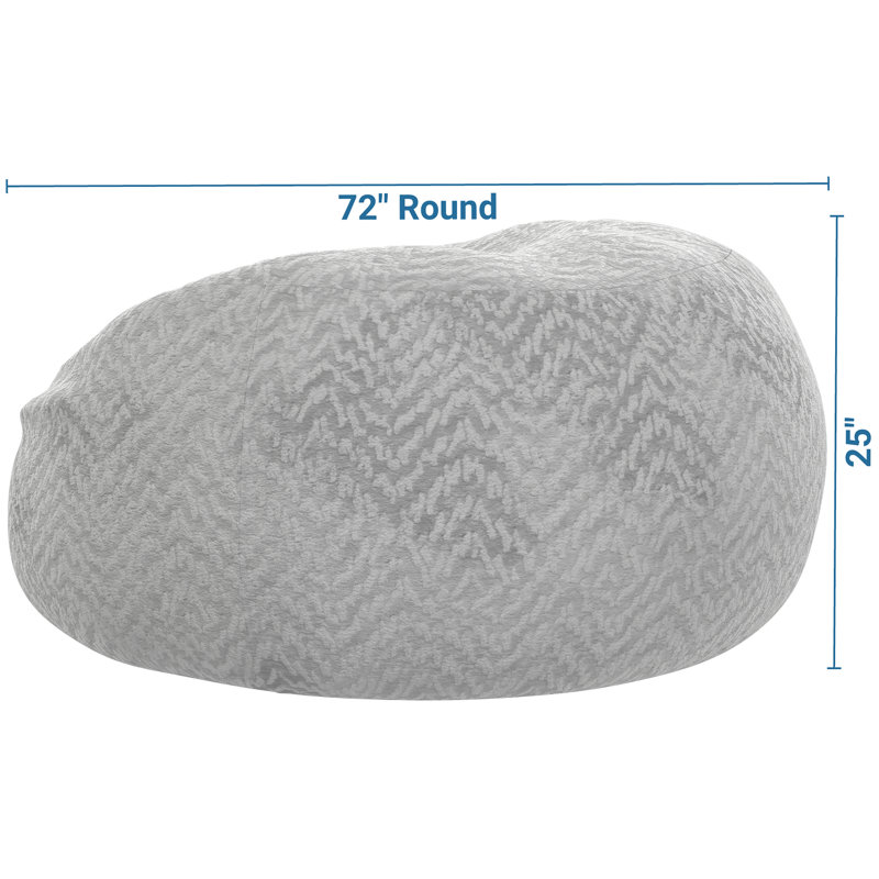 Sac confort Boonville, Polyester gris
