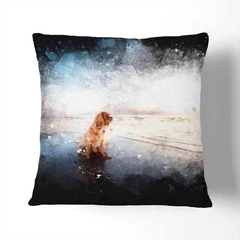 Square Throw Cushion, White, 40cm H x 40cm W x 15cm D