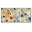 Roubaix - Ensemble de 2 collages carrés botaniques abstraits-102162720-102162721