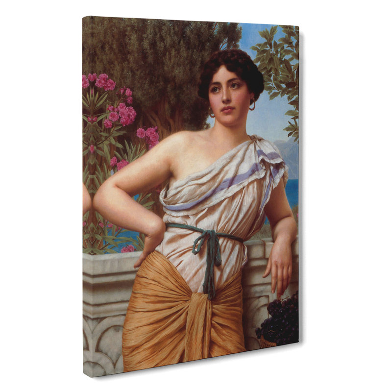 Reverie by John William Godward - Wrapped Canvas, 76cm H x 50cm W x 3cm D