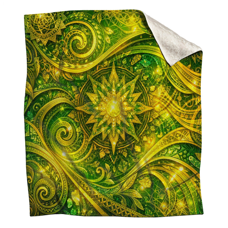 Couvertures complexes d'art mandala, 50in W x 60in H