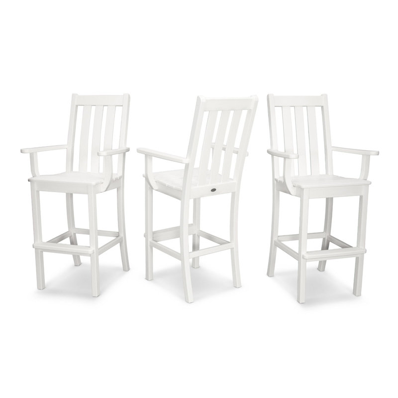 Chaise de bar POLYWOOD Vineyard, Blanc