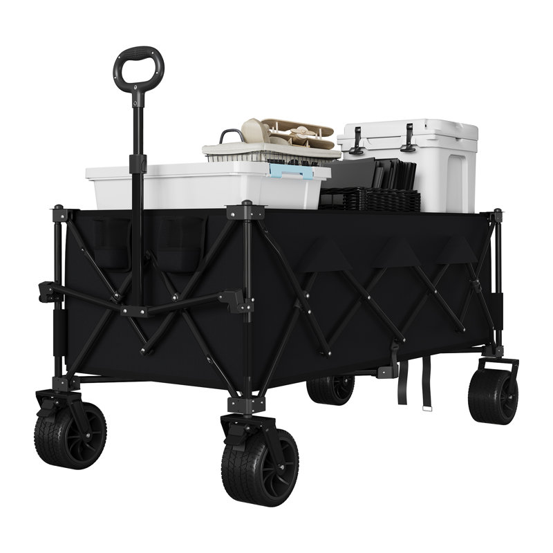 106.7cm H x 73.7cm W Utility Cart, Black