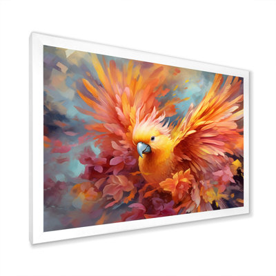 «Tropical Parrot I», art mural sur toile